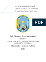 Control de Velocidad de Un Motor de Inducción Trifásico