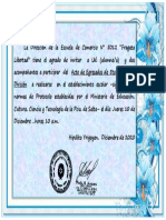 5°1° - Tarjeta de Invitación Acto de Egresados 2020