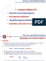 Fall 2019/20 - Lecture Notes # 6: - Full Segment Definition