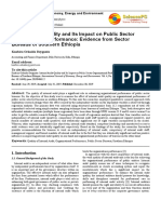 Internal Audit Quality and Its Impact On Public Sector Organizational Performance: Evidence From Sector Bureaus of Southern Ethiopia