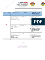 Unpacked Competencies (Creative Writing)