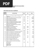 Structural Steel Bills of Quantities