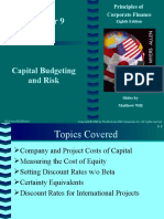 Capital Budgeting and Risk: Eighth Edition