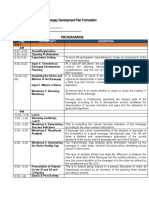 Programme: Barangay Development Plan Formulation