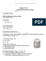 Chapter Four Non-Isothermal Reactors Design