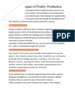 Poultry Production Economic Impact