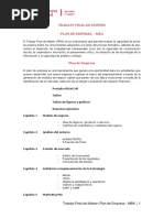 Plan de Empresa - MBA PDF