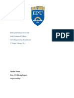 Erbil Polytechnic University Erbil Technical College Civil Engineering Department 1 Stage / Group (A)