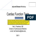 Cardiac Function Tests: A Body and Disease Workshop