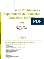 Directorio de Empresas Organicas 2008 Peru