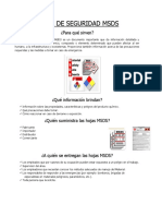 Hojas de Seguridad MSDS Nfpa