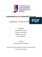 Assignment 1 Modes of Transport