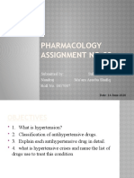 Pharmacology Assignment No.02: Submitted By: Submitted To: Nandraj Ma'am Areeba Shafiq Roll No. 1817007