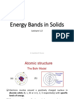 Energy Bands in Solids: Dr. Gargi Raina VIT Chennai