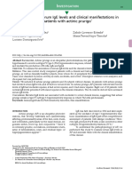 Correlation of Serum Ige Levels and Clinical Manifestations in Patients With Actinic Prurigo