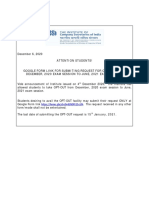 Attention Students! Google Form Link For Submiting Request For Opt-Out From December, 2020 Exam Session To June, 2021 Exam Session