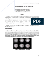 Image Restoration Technique With Non Linear Filter: RCET, CSV Technical University, Bhilai, India