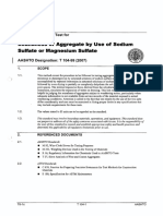 Soundness of Aggregate by U Se of Sodium Sulfate or Magnésium Sulfate