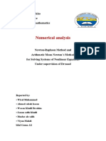 Numerical Analysis: University of Zakho Faculty of Science Department of Mathematics