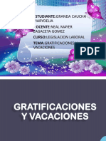 Gratificaciones y Vacaciones