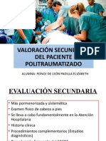 Valoración Secundaria Del Paciente Politraumatizado