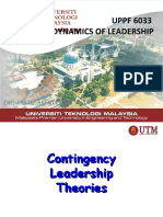 Topic 5 Contingency Leadership Theories