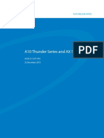 A10 Thunder Series and AX Series: ACOS 2.7.2-P7-SP3 22 December 2015