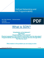 Software-Defined Networking and Network Programmability: Mark "Mitch" Mitchiner - Solutions Architect CCIE #3958