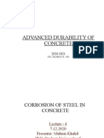 Lect-4 Corrosion of Steel in Concrete