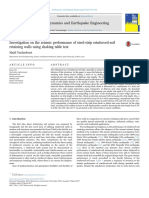 Investigation On The Seismic Performance of Steel-Strip Reinforced-Soil