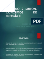 CLASE 10 Capitulo 2 de Sutton 6 de Septiembre de 2019 CONCEPTOS de ENERGIA II