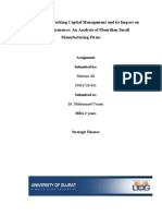 Trends in Working Capital Management and Its Impact On Firms' Performance: An Analysis of Mauritian Small Manufacturing Firms