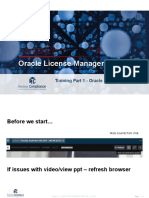 Oracle License Training Session1