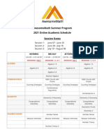 2021 AMSP Online Academic Schedule v1