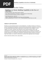 Oxford Handbooks Online: Resilience at Work: Building Capability in The Face of Adversity