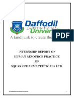 Internship Report On Human Resource Practice OF Square Pharmaceuticals LTD