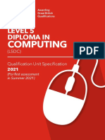 NCCEDU - L5DC Unit Specification With Specialisms SUMMER 2021 Onward v03 1 PDF