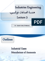 Lecture 3 Industrial Gases+ Ammonia 2019