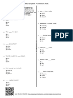 Total English Placement Test