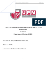 Agr3701 - Exercise 6 - Experimental Design - RCBD