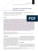 Delayed Acute Myocarditis and COVID 19 Relatedmultisystem in Ammatory Syndrome