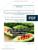 Melão de São Caetano - Remédio Natural para Diabetes - Jolivi