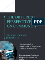 The Different Perspectives On Community