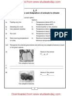 Weather, Climate and Adaptation of Animals To Climate