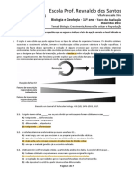 BioGeo11 - TesteU6 - Crescimento Renovação Reprodução - 2018 + Soluções