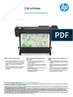 HP Designjet T730 36-In Printer: 914 MM, Robust and Compact Wi-Fi Printer For Cad and General-Purpose Applications