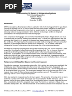 Understanding Oil Return in Refrigeration Systems