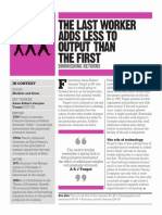 The Last Worker Adds Less To Output Than The First: Diminishing Returns