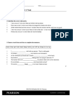 Gold Preliminary Unit 3 Test: 1 Underline The Correct Alternative