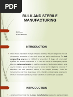 Bulk and Sterile Manufacturing